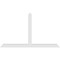 Ekena Millwork Portland Architectural Grade PVC Gable Bracket, 72"W x 42"H x 2"D x 4"F, 14/12 Pitch GBP072X42X0204POR00 - alternate 3